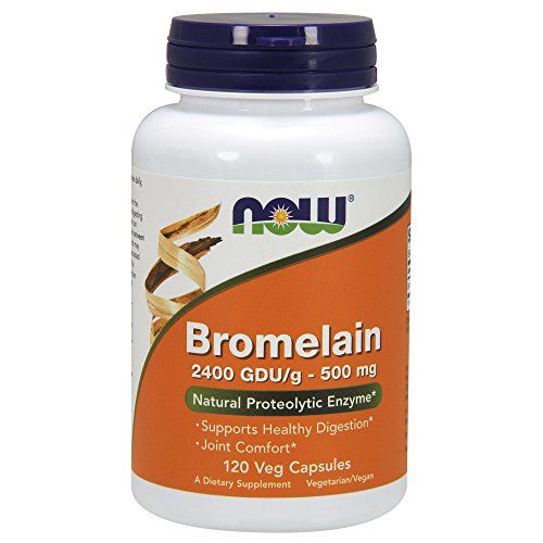 NOW Bromelain 500 mg,120 Veg Capsules Supplement NOW Foods 