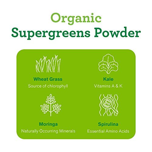 Amazing Grass Organic Powder Smoothie Booster, Super Greens, Super Greens, 5.29 Ounce Supplement Amazing Grass 