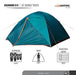 NTK Colorado GT 3 to 4 Person 7 by 7 Foot Foot Outdoor Dome Family Camping Tent 100% Waterproof 2500mm, Easy Assembly, Durable Fabric Full Coverage Rainfly - Micro Mosquito Mesh Tent NTK 