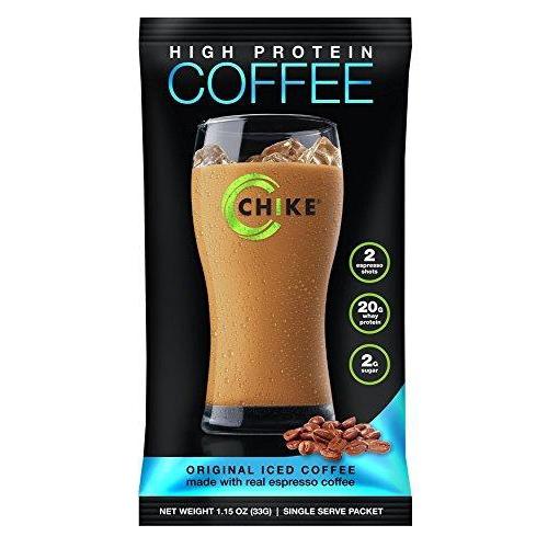 High Protein Coffee, 12-1.15 Ounce Single Serving Packets Food & Drink Chike 