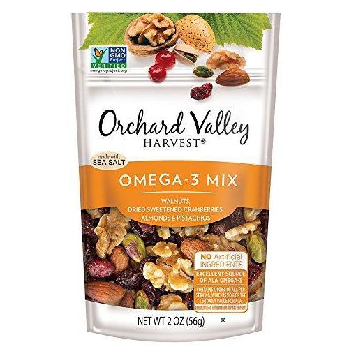 Omega-3 Mix, Non-GMO, No Artificial Ingredients (Pack of 14) Food & Drink Orchard Valley Harvest 