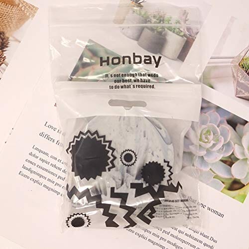 Honbay Fashion Marble Contact Lens Case Portable Contact Lens Box Kit with Mirror (Round) Drugstore HONBAY 