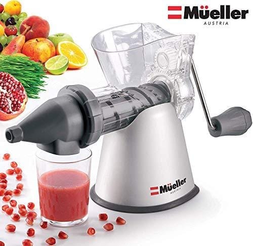 Mueller Elite Masticating Slow Fruit/Vegetable Wheatgrass Juicer Kitchen Mueller Austria 