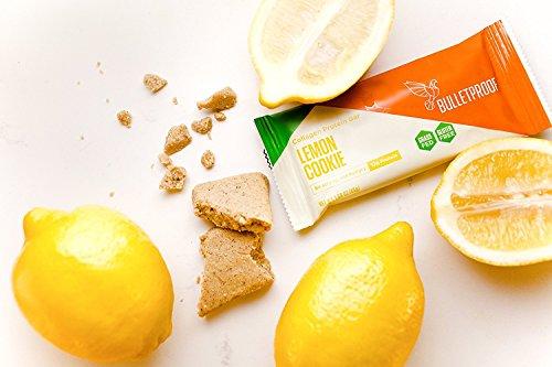 Bulletproof Collagen Protein Bars, Be Strong, Not Hungry, Lemon Cookie (12 Count) Supplement Bulletproof 