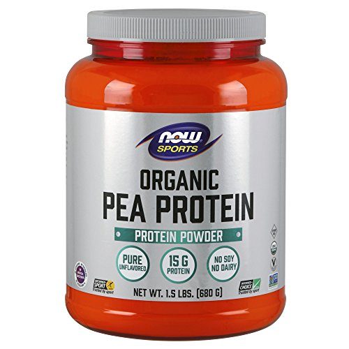 NOW Sports Organic Pea Protein Powder, 1.5 Pound Supplement Now Sports 