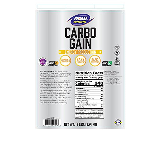 NOW Sports Carbo Gain, 12-pound Supplement Now Sports 