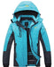 Wantdo Women's Waterproof Mountain Jacket Fleece Windproof Ski Jacket US M Blue Medium Ski Wantdo 