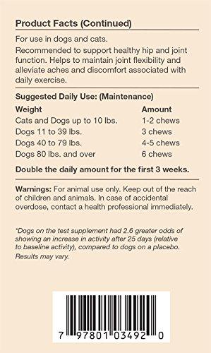 NaturVet ArthriSoothe-GOLD Advanced Joint Health Care Soft Chew Supplement for Dogs and Cats, Clinically Tested, Lubricates Joints, Maintains Cartilage, Maintains Joint Flexibility, Made by Animal Wellness NaturVet 