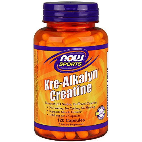 NOW Sports Kre-Alkalyn(R) Creatine 750 mg, 120 Capsules Supplement Now Sports 