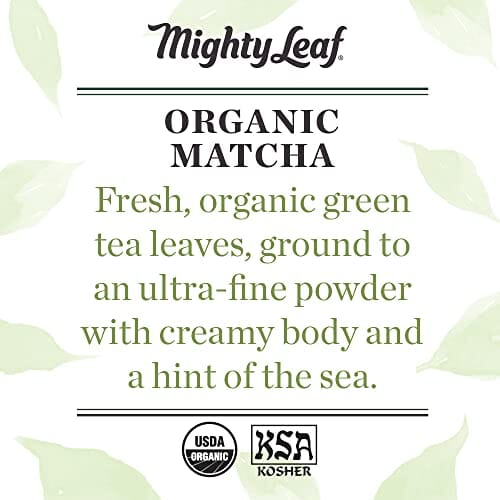Mighty Leaf Tea, Organic Matcha Green Tea Powder - 3 Ounce Bag, 100% Japanese Matcha, Unsweetened Grocery Mighty Leaf 