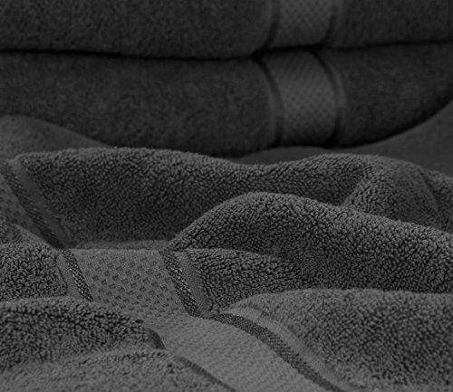 Utopia Towels Premium Bath Towel Set (Pack of 4, 27 x 54) 100% Ring-Spun Cotton Towels for Hotel and Spa, Maximum Softness and Highly Absorbent by (Grey) Towel Utopia Towels 