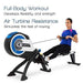 XTERRA Fitness ERG500 Air Turbine Rower, Silver/Black Sport & Recreation XTERRA Fitness 