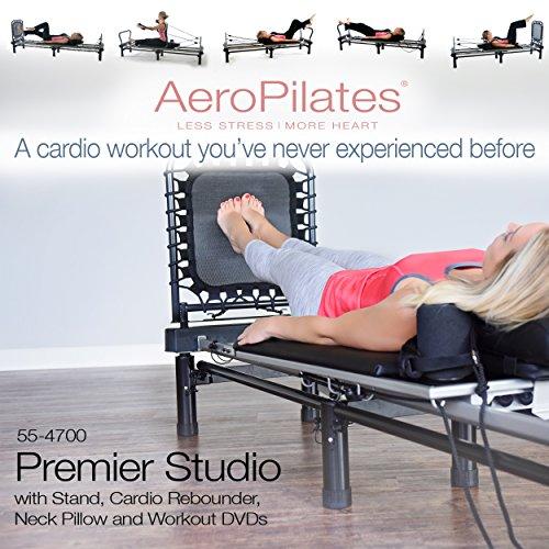 AeroPilates Premier Reformer 700 w/Stand, Cardio Rebounder, Neck Pillow & DVDs Sport & Recreation AeroPilates 