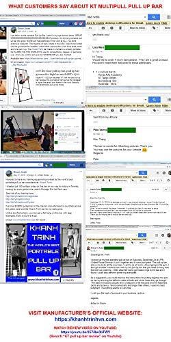 KT Mens Pull-up Bar, Abs Pull up Machine, Adjustable Pullup Portable Stand with Sturdy Frame, Indoor Pull Ups Machine Equipment - Gym Training Pullups Workout for Users Standing up to 6.56ft & 485lbs Sports KT KHANH TRINH 