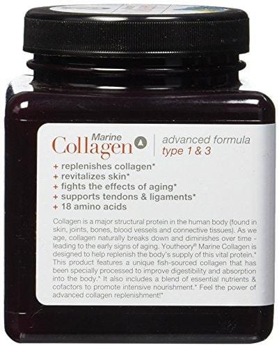 Youtheory Marine Collagen with 18 Amino Acids, 160 Count (1 Bottle) Supplement Youtheory 