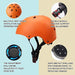 67i Skateboard Helmet Adult Bike Helmet CPSC Certified Adjustable and Protection for Skating Helmet Adults Multi-Sports Cycling Skateboarding Scooter Roller Skate Inline Skating Rollerblading (Orange) Outdoors 67i 