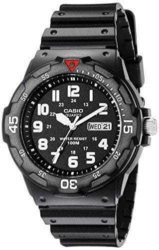 Casio Japanese-Quartz Sport Watch with Resin Strap, Black, 18 (Model: EAW-MRW-200H-1BV) Watch Casio 