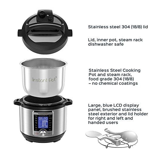 Ultra 3 Qt 10-in-1 Multi- Use Programmable Pressure Cooker, Slow Cooker, Rice Cooker, Yogurt Maker, Cake Maker, Egg Cooker, Sauté, Steamer, Warmer, and Sterilizer Kitchen & Dining Instant Pot 