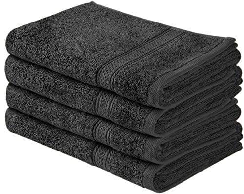 Utopia Towels Cotton Large Hand Towel Set (4 Pack, Grey - 16 x 28 Inches) - Multipurpose Bathroom Towels for Hand, Face, Gym and Spa Towel Utopia Towels 