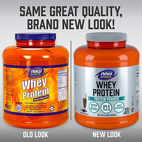 NOW Sports Whey Protein, Creamy Chocolate, 6-Pound Supplement Now Sports 