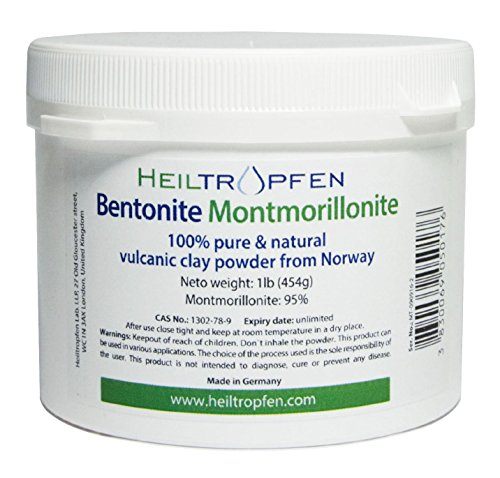 Bentonite Montmorillonite powder, 1 Pound, ULTRA FINE, Montmorillonite content: 95%, Natural Mineral Dust. Heiltropfen Supplement Heiltropfen 