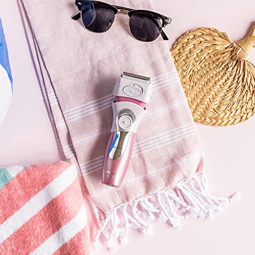 Panasonic Electric Shaver for Women, Cordless 4 Blade Razor, Bikini Trimmer Attachment, Pop-up Trimmer, Wet Dry Operation, Close Curves – ES2216PC Beauty Panasonic 