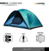 NTK Oregon GT 2 to 3 Person 5 by 7 Foot Outdoor Dome Family Camping Tent 100% Waterproof 2500mm, Easy Assembly, Durable Fabric Full Coverage Rainfly, Micro Mosquito Mesh Tent NTK 