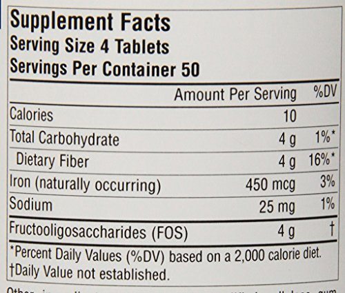 Source Naturals FOS (Fructooligosacchairdes) 1000mg Probiotic Enhancer - Prebiotic Supplement - Natural - 200 Tablets Supplement Source Naturals 