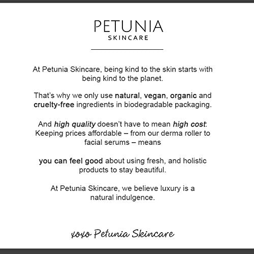 Best Hyaluronic Acid Serum with Vitamin C For Face Deeply Hydrate and Plump Dry Skin, Boost Collagen Hydration, Diminish Fine Lines and Wrinkles With Our Anti Aging Natural Vegan Friendly Product, 1 f Skin Care Petunia Skincare 