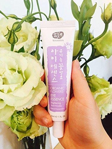 Whamisa Organic Flowers Eye Essence 30ml, 1.01 fl. oz., Anti Wrinkle, Lifting, Brightening, Moisturizing - Naturally fermented, EWG Verified Skin Care Whamisa 