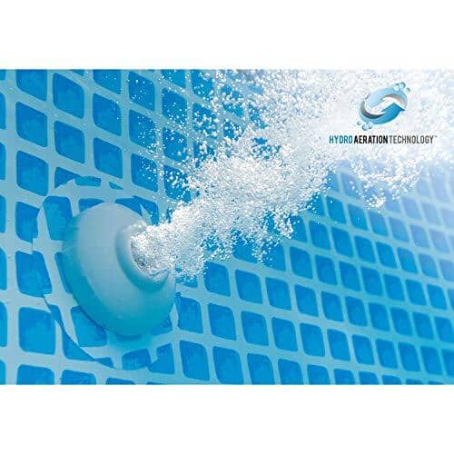 Intex 18ft X 48in Prism Frame Pool Set with Filter Pump, Ladder, Ground Cloth & Pool Cover Lawn & Patio Intex 