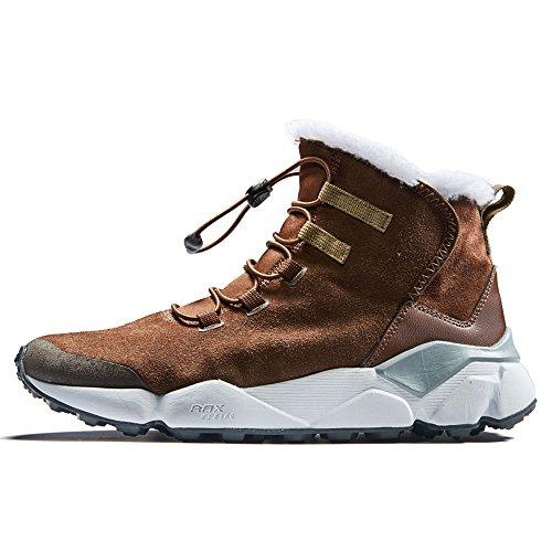 RAX Men's Outdoor Anti-Slip Waterproof Snow Boot with Fur Lined Winter Warm Shoes Men's Hiking Shoes RAX 