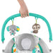 Bright Starts Jungle Vines Comfy Baby Bouncer and Vibrating Infant Seat with Taggies & Elephant and Sloth Plush Baby Toys Baby Product Bright Starts 