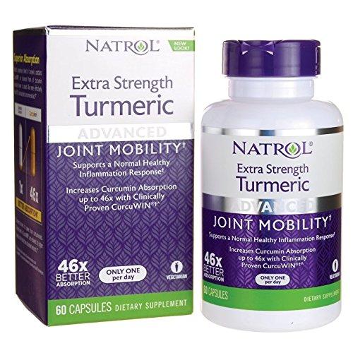 Natrol Extra Strength Turmeric Capsules, 60 Count Supplement Natrol 