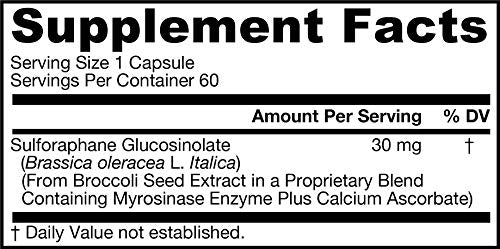 Jarrow Formulas BroccoMax, Supports Liver Health, 60 Delayed Veggie Caps Supplement Jarrow 