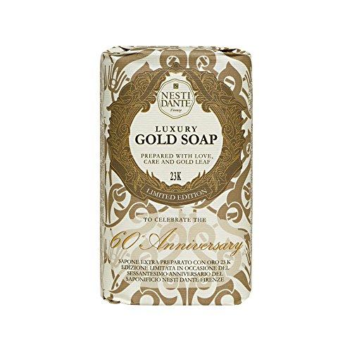 Nesti Dante Nesti dante 60 anniversary luxury gold soap with gold leaf (limited edition), 8.8oz, 8.8 Ounce Natural Soap Nesti Dante 