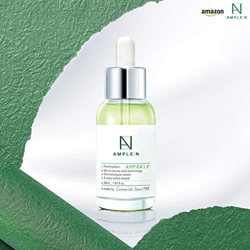 [AMPLE:N] Peeling Shot Ampoule 1.01 fl. oz. (30ml) - AHA, BHA, PHA Peeling Care for Troubled Skin/Korean All in One skin care, Highly Moisturize Skin Care CORÉANA 
