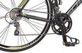 Schwinn Phocus 1600 Drop Bar Mens Road Bicycle, 58cm/Large Alluminum Step-Over Frame, Carbon Fiber Fork, Shimano 16-Speed Drivetrain, 700c Wheels, Black Outdoors Schwinn 