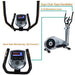 GOELLIPTICAL V-200 Standard Stride 17” Programmable Elliptical Exercise Cross Trainer Machine for Cardio Fitness Strength Conditioning Workout at Home or Gym Sports GOELLIPTICAL 