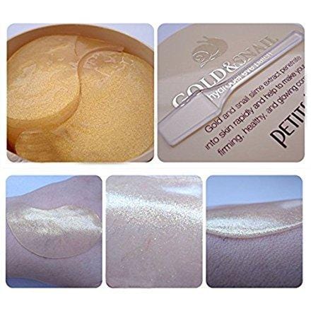 [PETITFEE] Gold & Snail Hydro Gel Eye Patch 60 pcs(30pairs) / dark circles,wrinkles / Korean Cosmetics Skin Care Petitfee 