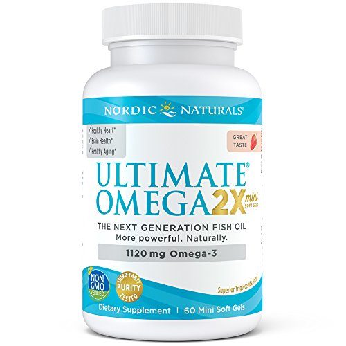 Nordic Naturals - Ultimate Omega Mini, Support for a Healthy Heart, Strawberry, 60 Soft Gels Supplement Nordic Naturals 