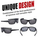 Duduma Polarized Sports Sunglasses for Men Women Baseball Running Cycling Fishing Driving Golf Softball Hiking Sunglasses Unbreakable Frame Du645(Black matte frame with black lens) Sunglasses Duduma 