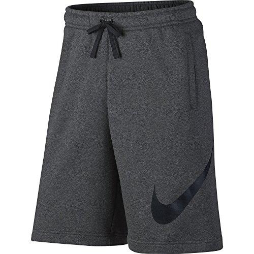 NIKE Sportswear Men's Club Shorts, Charcoal Heather/Black, Medium Activewear NIKE 
