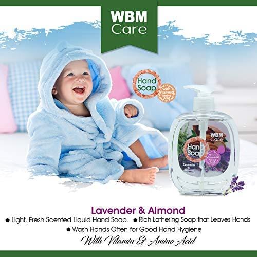 WBM Care Hand Soap - Lavender & Almond, 500 ml (3-pack) Skin Care WBM LLC 