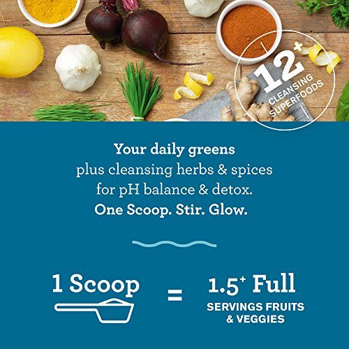 Amazing Grass Green Superfood Alkalize & Detox Organic Plant Based Powder with Wheat Grass and Greens, Flavor: Simply Pure, 30 Servings, Active Probiotic Cultures Supplement Amazing Grass 