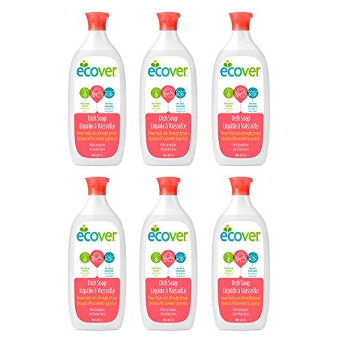 Ecover Dish Soap, Pink Geranium, 25 Ounce (Pack 6) Dish Soap Ecover 