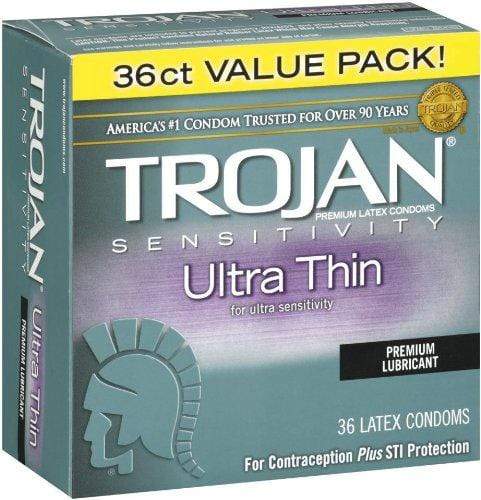 Trojan Ultra Thin Latex Condoms, 36 count Condom Trojan 