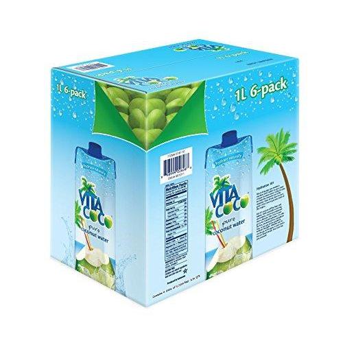 Vita Coco Coconut Water, Pure (Pack of 6) Food & Drink Vita Coco 