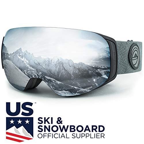 WildHorn Outfitters Roca Ski Goggles & Snowboard Goggles- Premium Snow Goggles for Men, Women and Kids. Features Quick Change Magnetic Lens System with Integrated Clip Lock. Ski WildHorn Outfitters 
