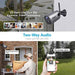 Wireless Outdoor WiFi Security Camera, Rechargeable Battery-Powered Home Security Camera, 1080P Night Vision/Waterproof, PIR Motion Detection, 2-Way Audio, Compatible with Cloud Storage/SD Slot Camera ZUMIMALL 